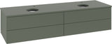 Villeroy & Boch Waschtischunterschrank Antao 1600 mm anthrazit matt mit 4 Auszügen und Beleuchtung