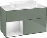 Villeroy & Boch Finion Waschtischunterschrank 1000 mm Glossy White Lacquer – mit LED-Beleuchtung & SoftClosing