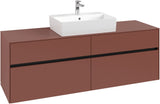 Villeroy & Boch Waschtischunterschrank Collaro C134 B0 1600 mm White Oak mit Beleuchtung und SoftClosing
