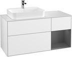 weiß / Mitteldichte Faserplatte (MDF) / F401G K 1200x603x501mm Glossy White