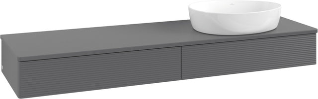 Villeroy & Boch Waschbeckenunterschrank Antao L16150 1600 mm Anthracite Matt Lacquer