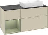 Villeroy & Boch Finion Waschtischunterschrank 120 cm Glossy White Lacquer mit Beleuchtung