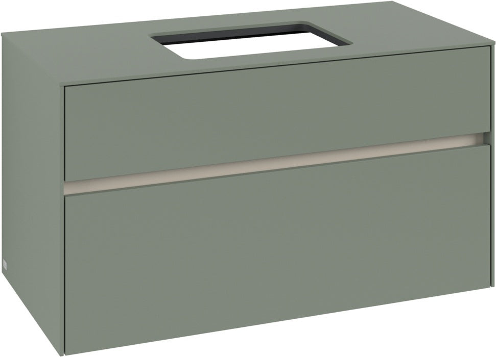 Villeroy & Boch Waschtischunterschrank Collaro C109 B0 1000 mm White Oak mit LED-Beleuchtung und SoftClosing