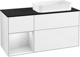 Villeroy & Boch Finion Waschtischunterschrank 120 cm Glossy White Lacquer mit Beleuchtung
