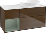 Villeroy & Boch Finion Waschtischunterschrank 1200 mm Glossy White Lacquer mit Beleuchtung