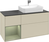 Villeroy & Boch Finion Waschbeckenunterschrank 1200 mm Glossy White Lacquer mit Beleuchtung