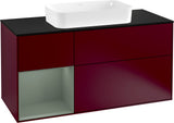 Villeroy & Boch Finion Waschtischunterschrank 1200 mm Glossy White Lacquer mit LED-Beleuchtung