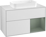 Villeroy & Boch Finion Waschtischunterschrank 1000 mm Glossy White Lacquer mit LED-Beleuchtung