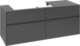 Villeroy & Boch Waschtischunterschrank Collaro C089 B0 1400 mm White Oak mit Beleuchtung und SoftClosing