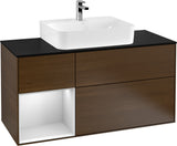 Villeroy & Boch Finion Waschbeckenunterschrank 1200 mm Glossy White mit Beleuchtung