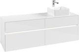 Villeroy & Boch Waschtischunterschrank Collaro C051 B0 1600 mm Glossy White mit LED-Beleuchtung