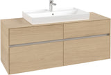 Villeroy & Boch Waschtischunterschrank Collaro Nordic Oak 1400 mm mit 4 Auszügen