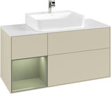 Villeroy & Boch Finion Waschtischunterschrank G161G 1200 mm Glossy White Lacquer mit LED-Beleuchtung