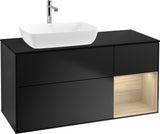 Villeroy & Boch Finion Waschtischunterschrank 1200 mm Glossy White mit Beleuchtung und SoftClosing