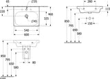 Villeroy & Boch Wandwaschbecken Skyla 5A5160 600x460 mm Stone White CeramicPlus