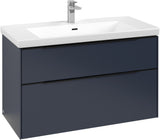 Villeroy & Boch Subway 3.0 Waschtischunterschrank C570L0 Brilliant White mit LED-Beleuchtung und SoftClosing