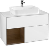 Villeroy & Boch Finion Waschtischunterschrank 1000 mm White Matt Lacquer mit LED-Beleuchtung
