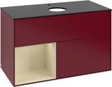 Villeroy & Boch Finion Waschbeckenunterschrank Glossy White mit Beleuchtung, 1000 mm