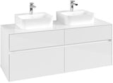 Villeroy & Boch Waschtischunterschrank Collaro C10300 1400 mm Glossy White für 2 Waschtische