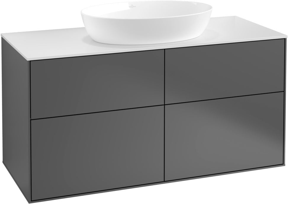 Villeroy & Boch Finion Waschbeckenunterschrank 1000 mm Glossy White Lacquer mit Beleuchtung
