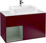 Villeroy & Boch Finion Waschtischunterschrank 1000 mm White Matt Lacquer mit LED-Beleuchtung