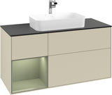 Villeroy & Boch Finion Waschtischunterschrank 1200 mm Glossy White Lacquer mit LED-Beleuchtung