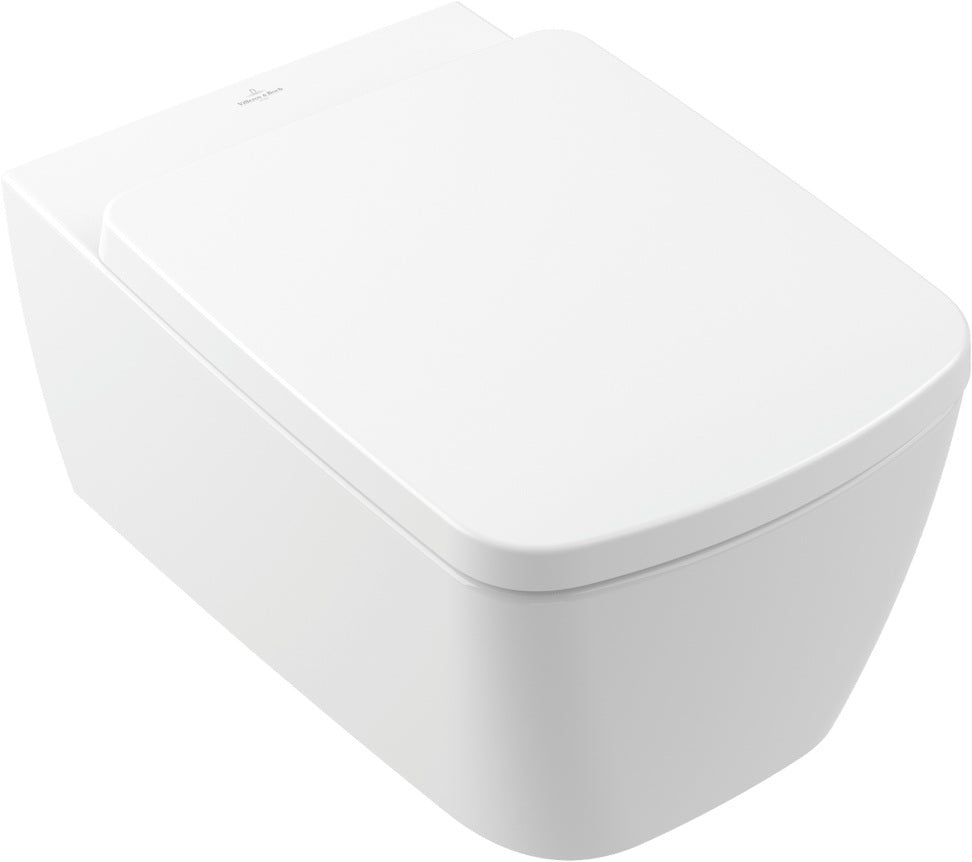 Villeroy & Boch Subway 3.0 Wand-WC Set 370x560mm rechteckig Weiß Alpin mit WC-Sitz