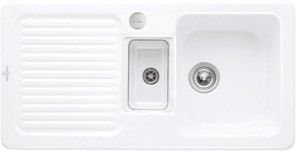Villeroy & Boch Spüle Condor 60 Snow White 1000x510mm Keramik mit CeramicPlus und Handbetätigung