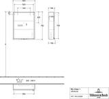 Villeroy & Boch My View+ Spiegelschrank A4816L 600 mm Arizona Oak mit LED-Beleuchtung und SoftClosing