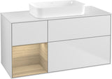 Villeroy & Boch Finion Waschbeckenunterschrank 1200 mm Walnut Veneer mit Beleuchtung