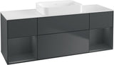 Villeroy & Boch Finion Waschtischunterschrank 1600 mm Glossy White Lacquer mit Beleuchtung