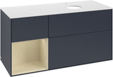 Villeroy & Boch Finion Waschbeckenunterschrank 1200 mm Glossy White Lacquer mit Beleuchtung