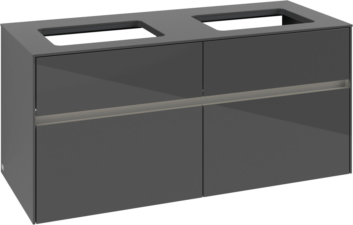Villeroy & Boch Waschtischunterschrank Collaro C115 B0 1200 mm Glossy White mit Beleuchtung und SoftClosing