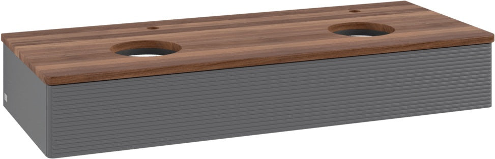 Villeroy & Boch Antao Waschtischunterschrank 1200 mm Anthracite Matt mit LED-Auszugsbeleuchtung