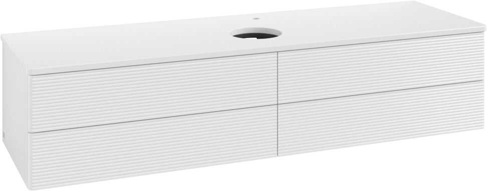 Villeroy & Boch Waschtischunterschrank Antao 1600 mm Glossy White Lacquer mit 4 Auszügen