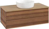 Villeroy & Boch Antao Waschbeckenunterschrank 1000 mm Warm Walnut – 2 Auszüge, Push-to-Open
