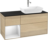 Villeroy & Boch Finion Waschtischunterschrank 1200 mm Glossy White Lacquer mit Beleuchtung