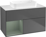 Villeroy & Boch Finion Waschtischunterschrank 1000 mm Glossy White Lacquer – mit LED-Beleuchtung & SoftClosing