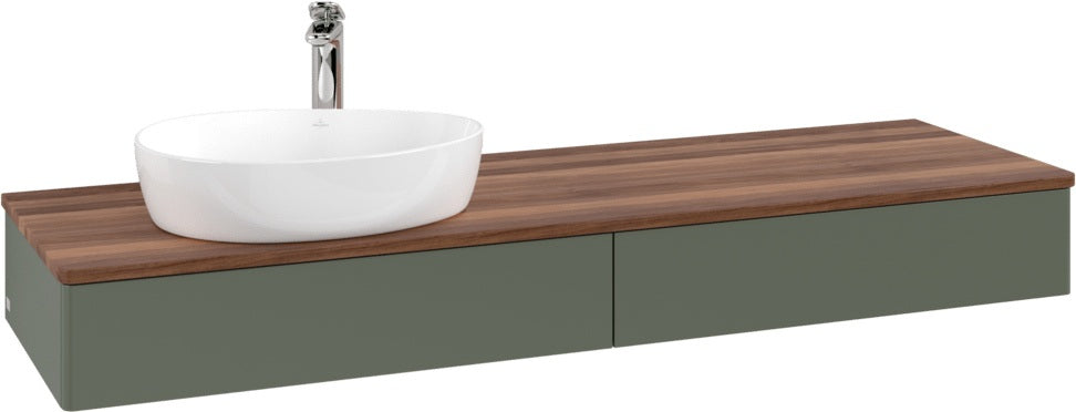 Villeroy & Boch Waschbeckenunterschrank Antao L15051 1600 mm Anthrazit Matt mit Auszugsbeleuchtung