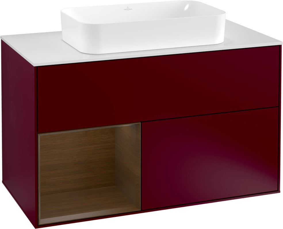Villeroy & Boch Waschtischunterschrank Finion G241GF Glossy White Lacquer 1000 mm mit Beleuchtung
