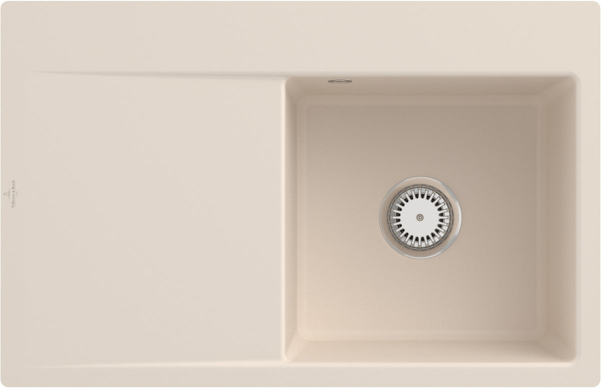 Villeroy & Boch Subway Style 45 Flat Flächenbündige Spüle 780x510mm Stone White CeramicPlus