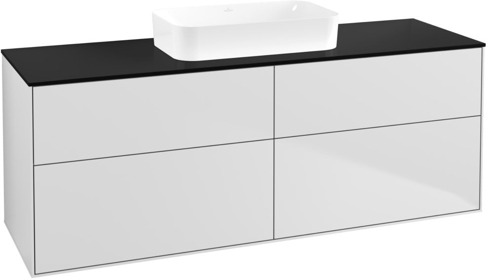 Villeroy & Boch Finion Waschtischunterschrank 1600 mm Glossy White Lacquer mit 4 Auszügen