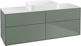Villeroy & Boch Finion Waschtischunterschrank 1600 mm Peony Matt Lack mit Beleuchtung und 4 Auszügen