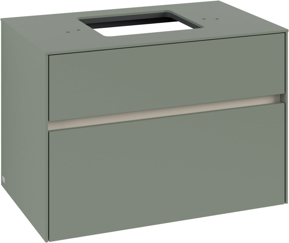 Villeroy & Boch Waschbeckenunterschrank Collaro C124 B0 800 mm White Oak mit Beleuchtung