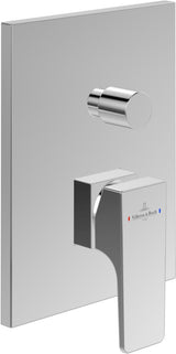 Villeroy & Boch Architectura Square Einhand-Wannenbatterie – Eckig, Chrom, 150x54x190 mm