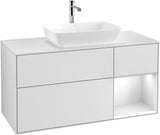 Villeroy & Boch Waschtischunterschrank Finion G831G 1200 mm Glossy White Lacquer mit Beleuchtung