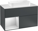 Villeroy & Boch Waschtischunterschrank Finion G241GF Glossy White Lacquer 1000 mm mit Beleuchtung