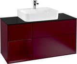 Villeroy & Boch Finion Waschbeckenunterschrank 1200 mm Glossy White mit Beleuchtung
