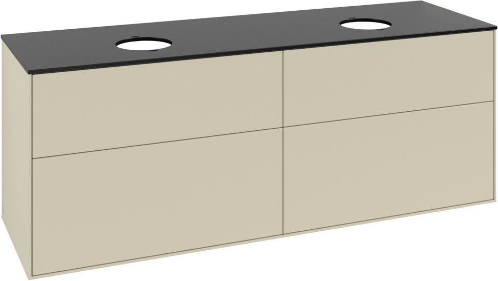 Villeroy & Boch Finion Waschtischunterschrank 1600 mm Glossy White Lacquer mit Beleuchtung