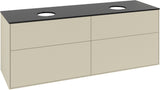 Villeroy & Boch Finion Waschtischunterschrank 1600 mm Glossy White Lacquer mit Beleuchtung